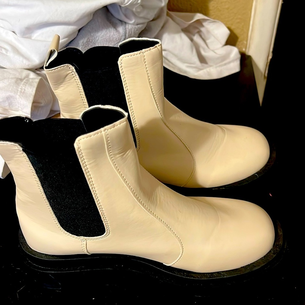 White boots 
Never worn